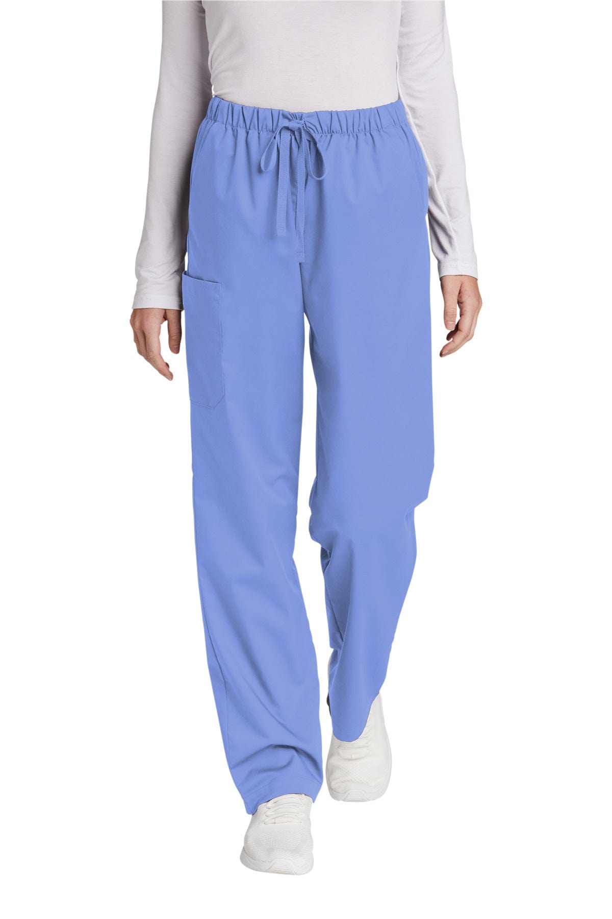 WonderWink WW4550 Women's WorkFlex Cargo Pant in Ceil Blue