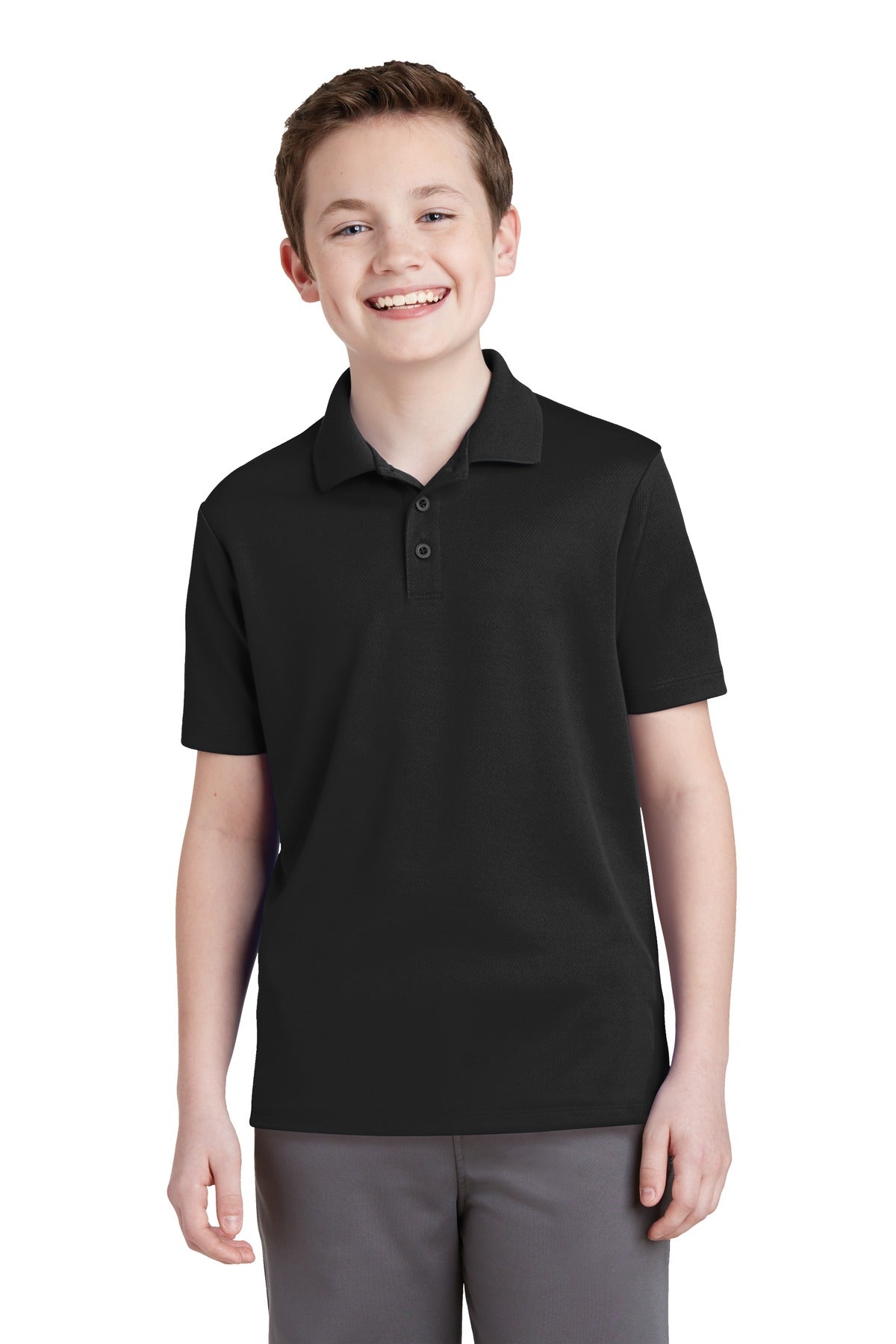 Sport-Tek YST640: Youth PosiCharge RacerMesh Polo