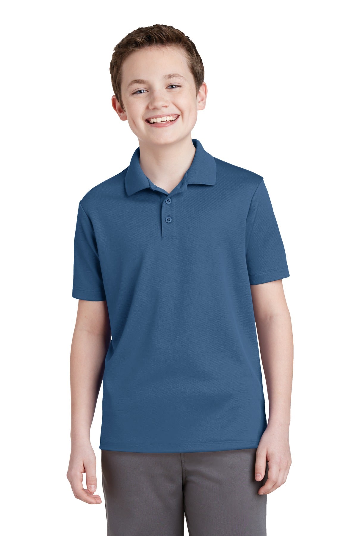 Sport-Tek YST640: Youth PosiCharge RacerMesh Polo