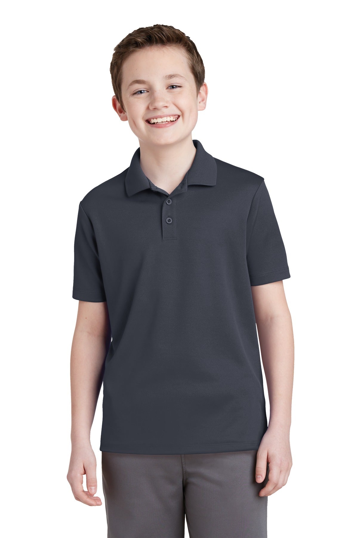 Sport-Tek YST640: Youth PosiCharge RacerMesh Polo