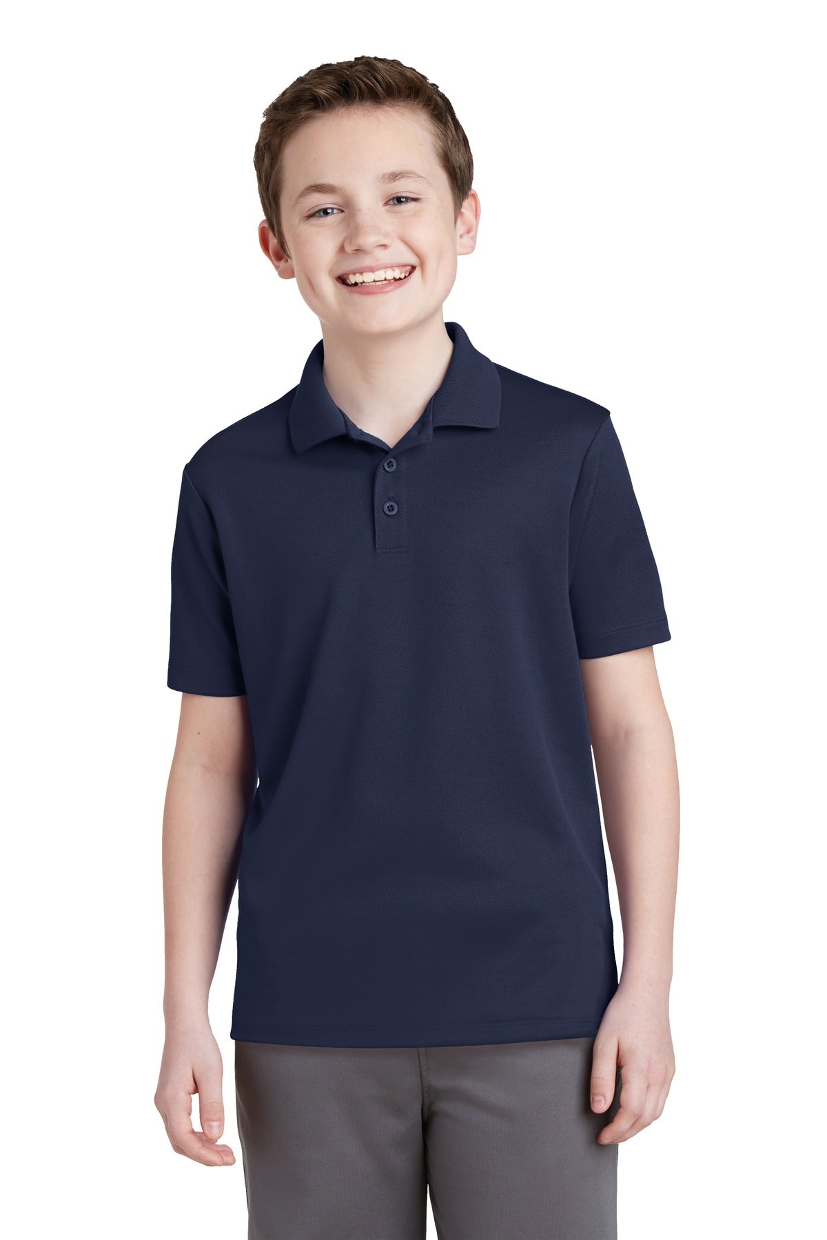 Sport-Tek YST640: Youth PosiCharge RacerMesh Polo