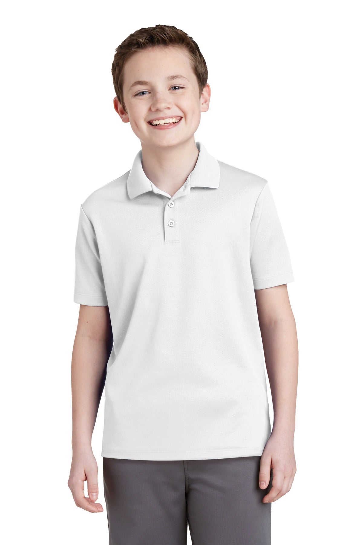 Sport-Tek YST640: Youth PosiCharge RacerMesh Polo