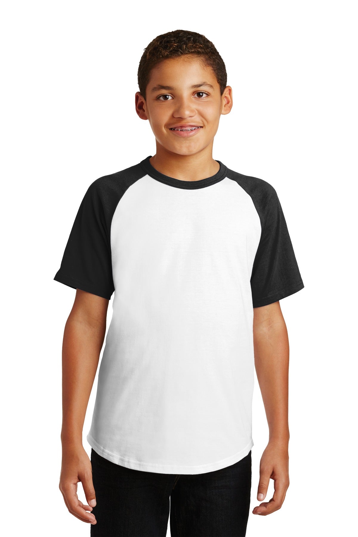【AAKE】WHYTE RAGLAN T Sport-Tek Youth Short Sleeve Colorblock Raglan Jersey