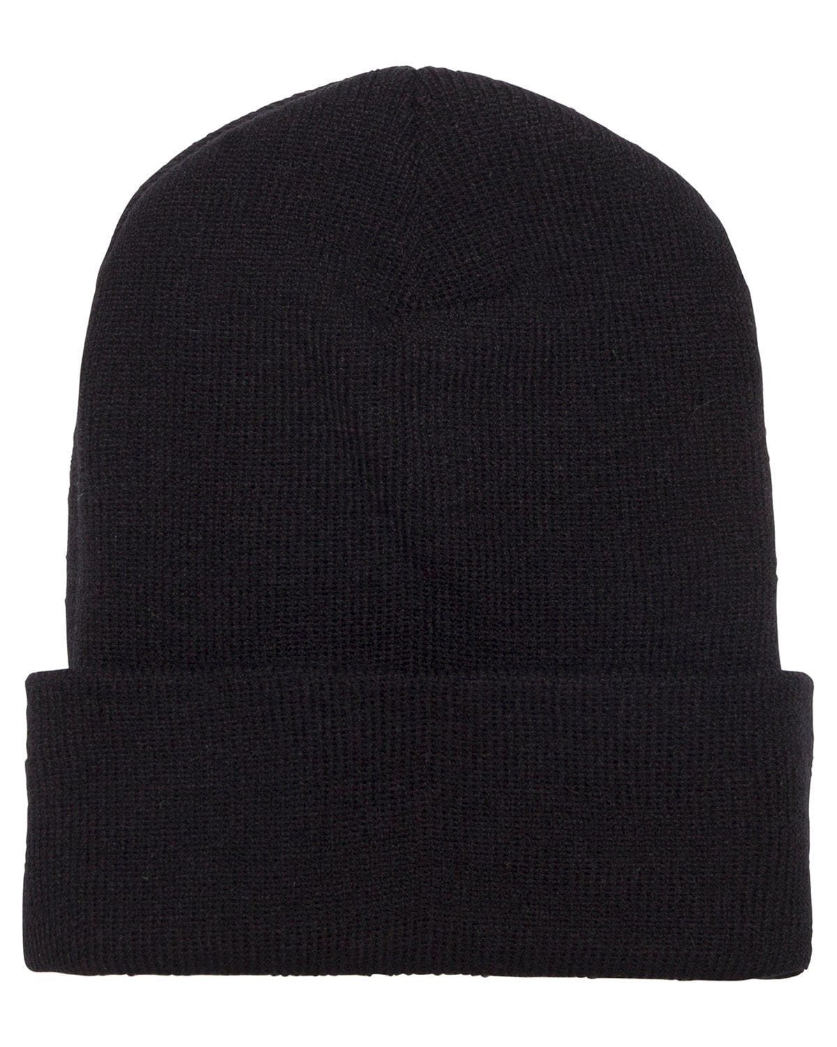 Yupoong Headwear OS / Black Yupoong 1501 Adult Cuffed Knit Beanie