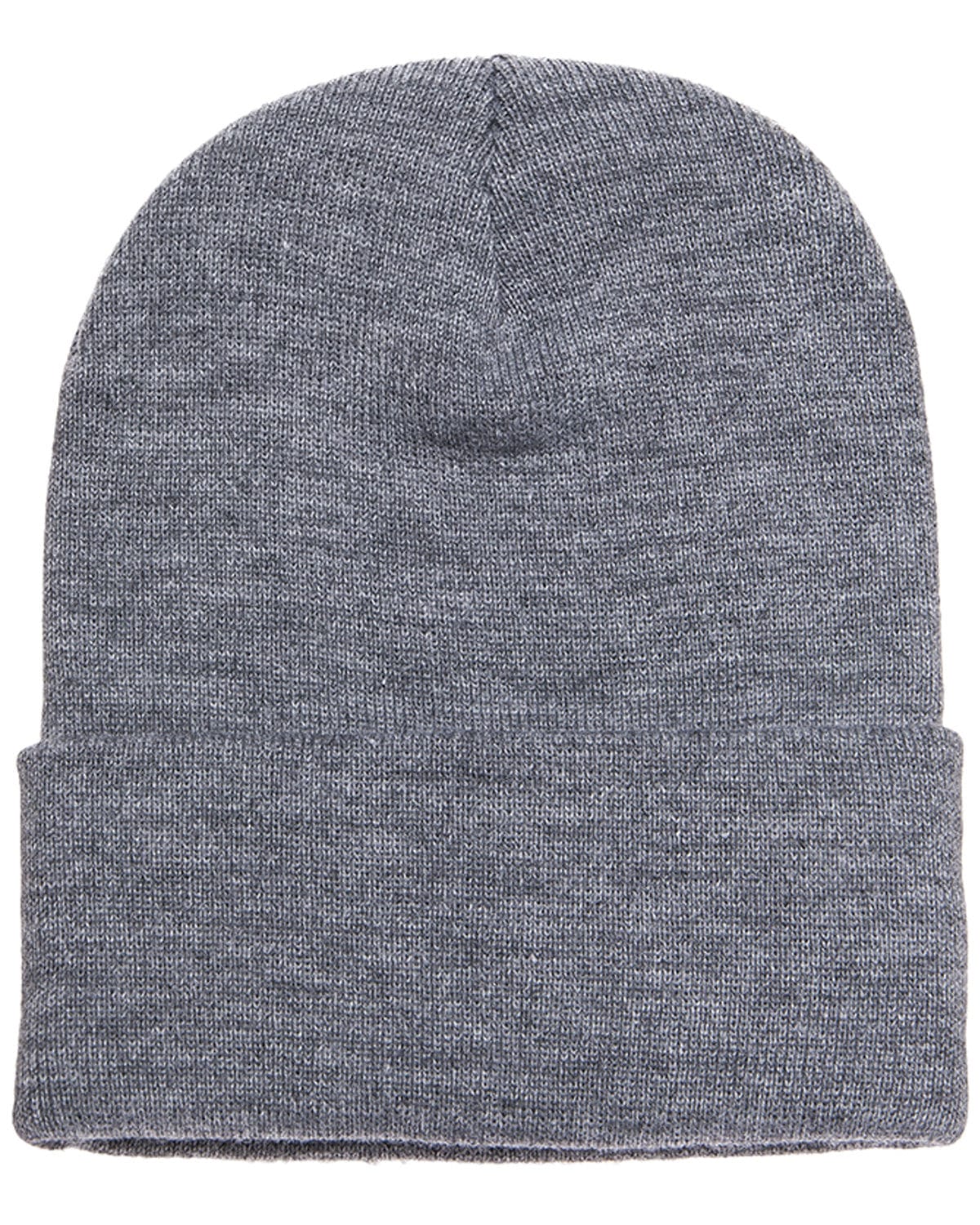 Yupoong 1501 Adult Cuffed Knit Beanie in Heather