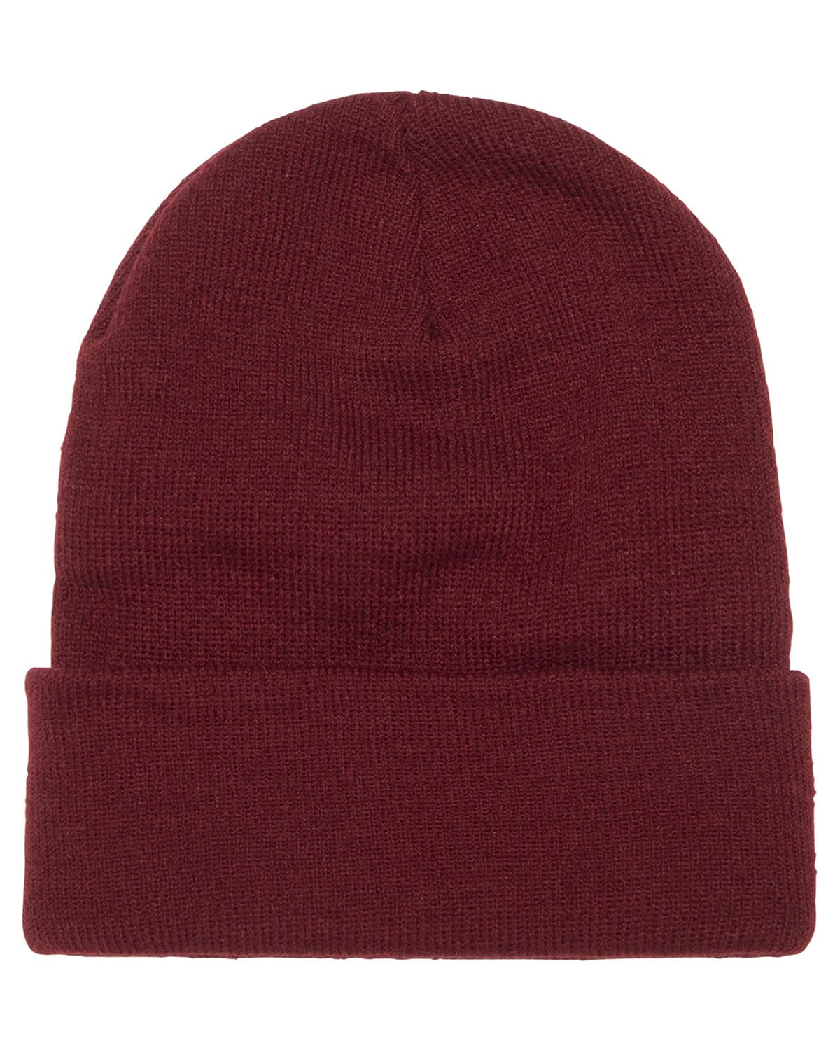 Yupoong Headwear OS / Maroon Yupoong 1501 Adult Cuffed Knit Beanie