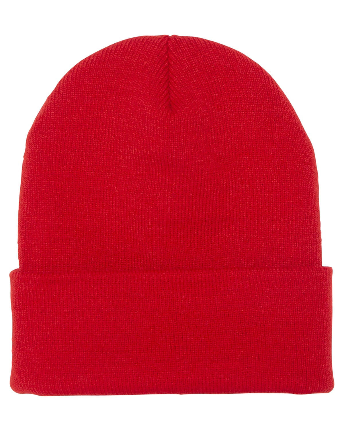 Yupoong Headwear OS / Red Yupoong 1501 Adult Cuffed Knit Beanie