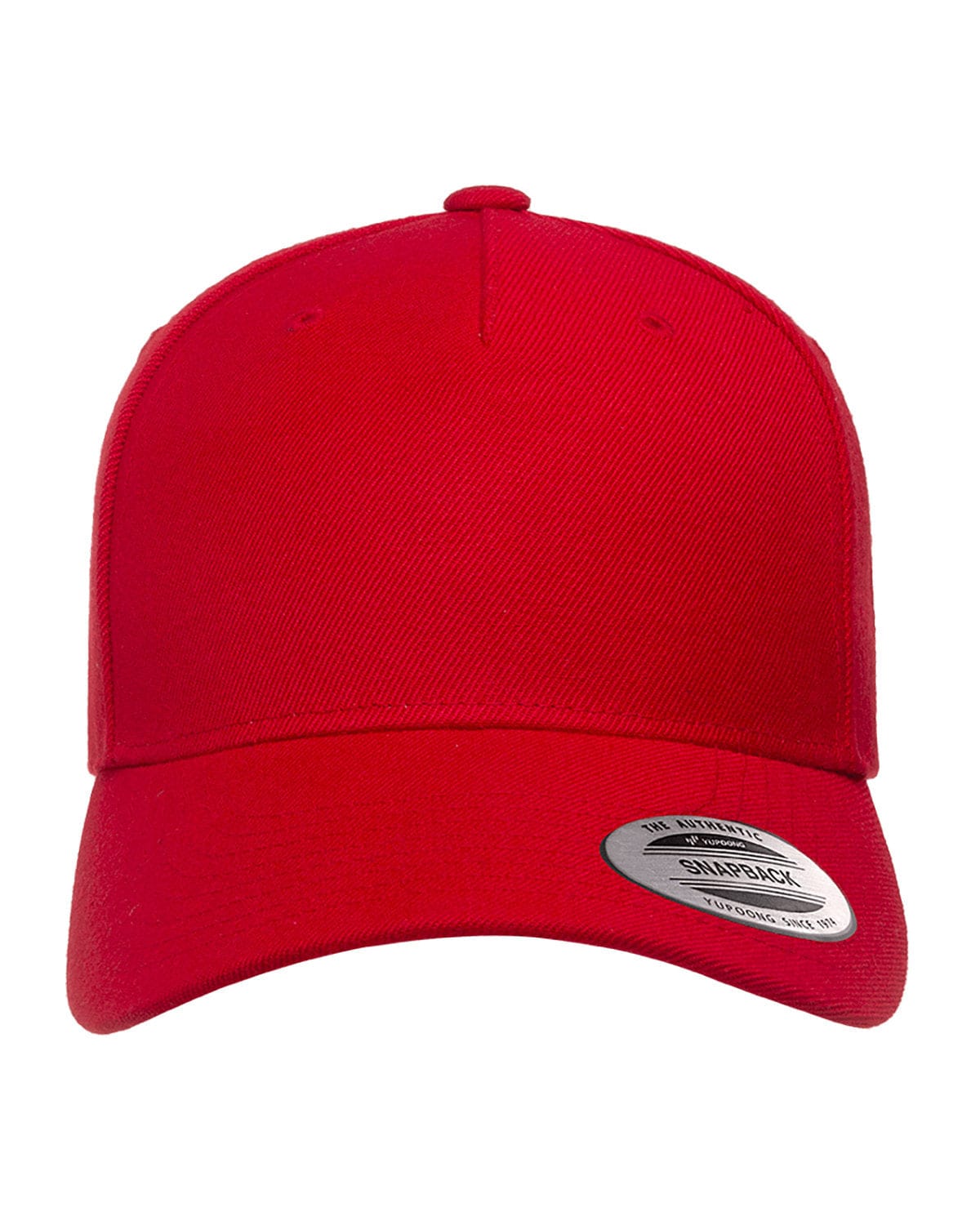 Yupoong 5789M Classic Premium Snapback Cap in Red