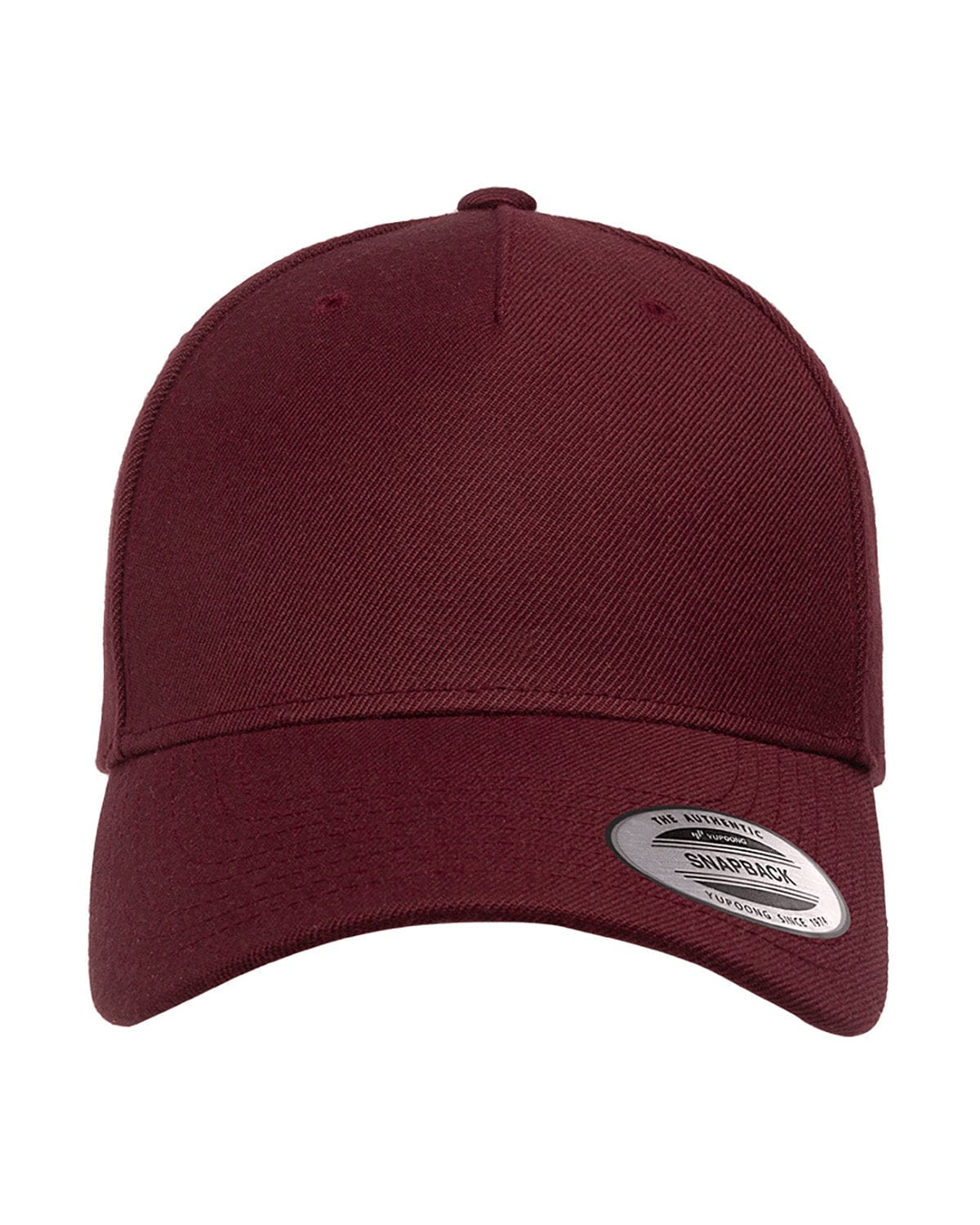 Yupoong 5789M Classic Premium Snapback Cap in Maroon