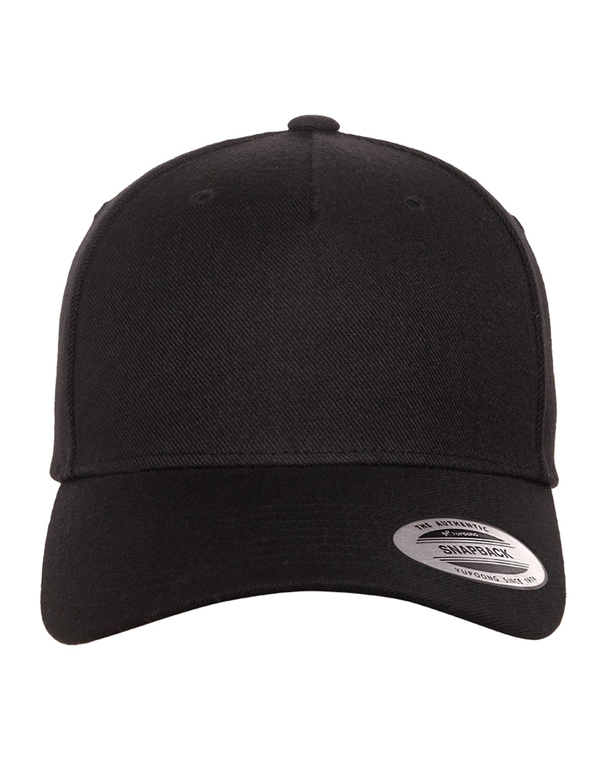 Yupoong 5789M Classic Premium Snapback Cap in Black