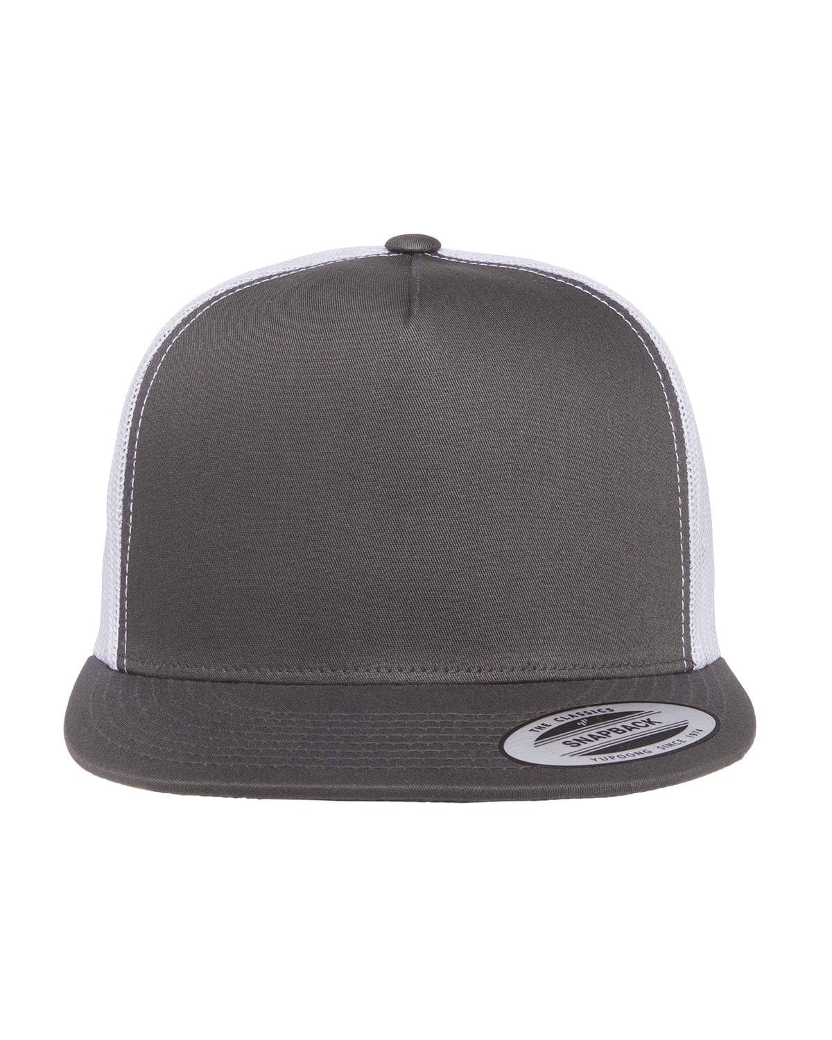 Yupoong Headwear OS / Charcoal/ White Yupoong 6006 Adult 5-Panel Classic Trucker Cap