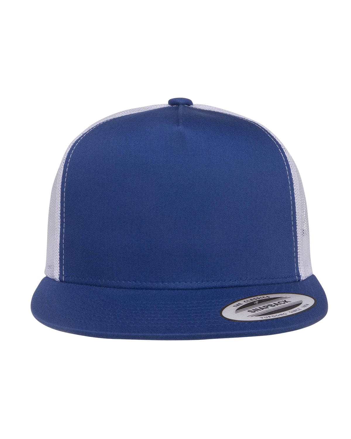 Yupoong Headwear OS / Royal/ White Yupoong 6006 Adult 5-Panel Classic Trucker Cap