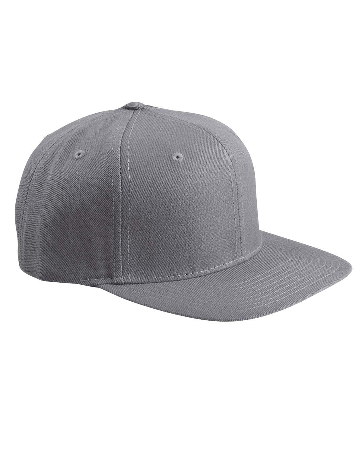 Yupoong 6089 Adult 6-Panel Structured Flat Visor Classic Snapback in 