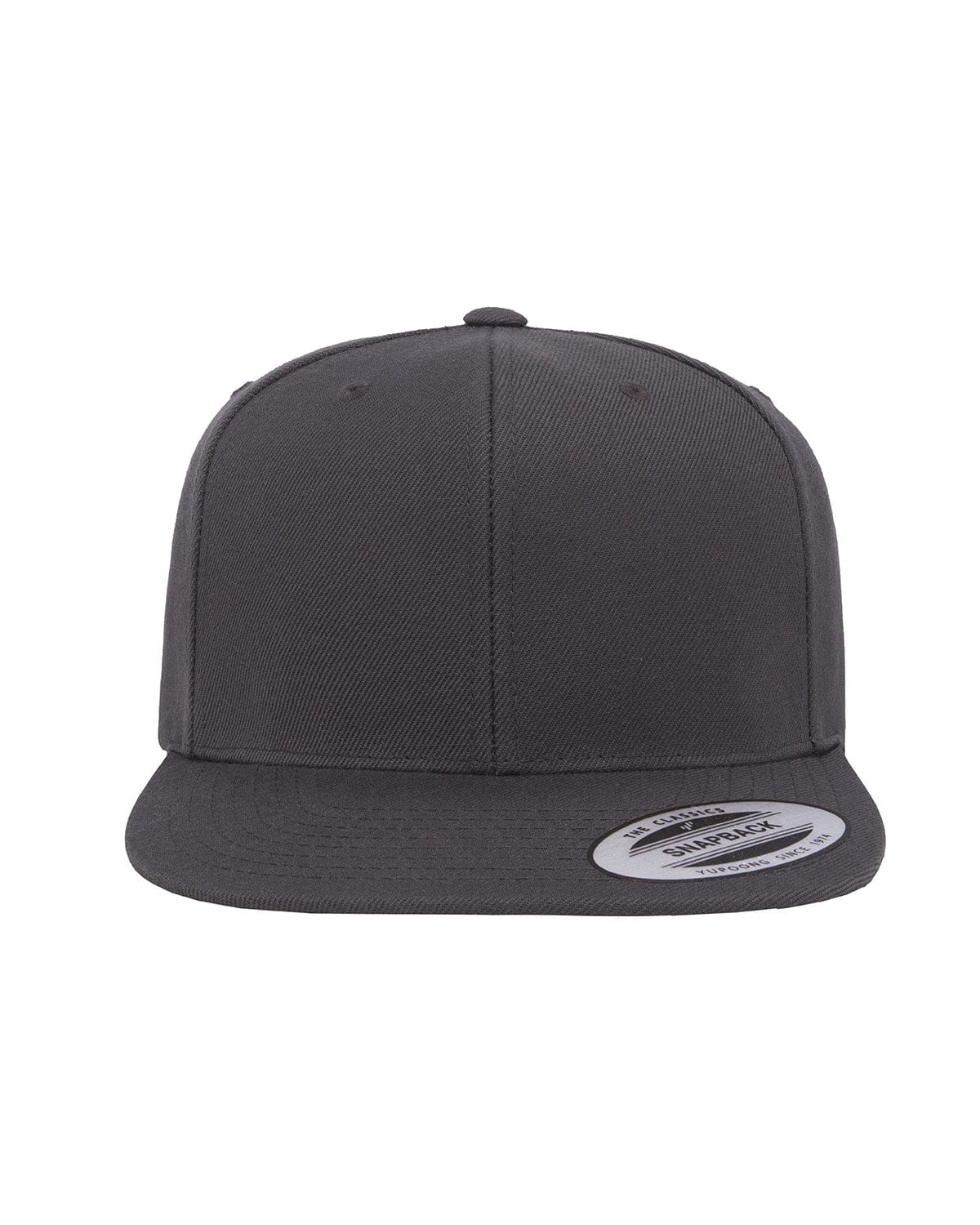 Yupoong Headwear OS / Dark Grey Yupoong 6089 Adult 6-Panel Structured Flat Visor Classic Snapback