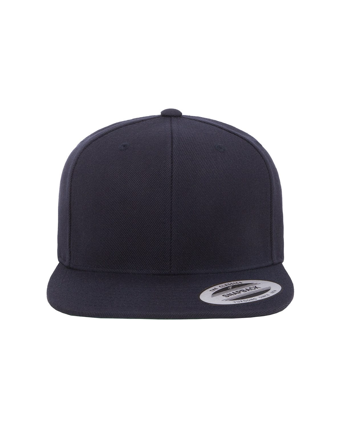 Yupoong Headwear OS / Dark Navy Yupoong 6089 Adult 6-Panel Structured Flat Visor Classic Snapback
