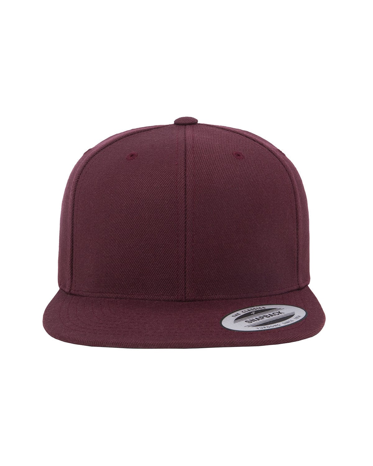 Yupoong Headwear OS / Maroon Yupoong 6089 Adult 6-Panel Structured Flat Visor Classic Snapback