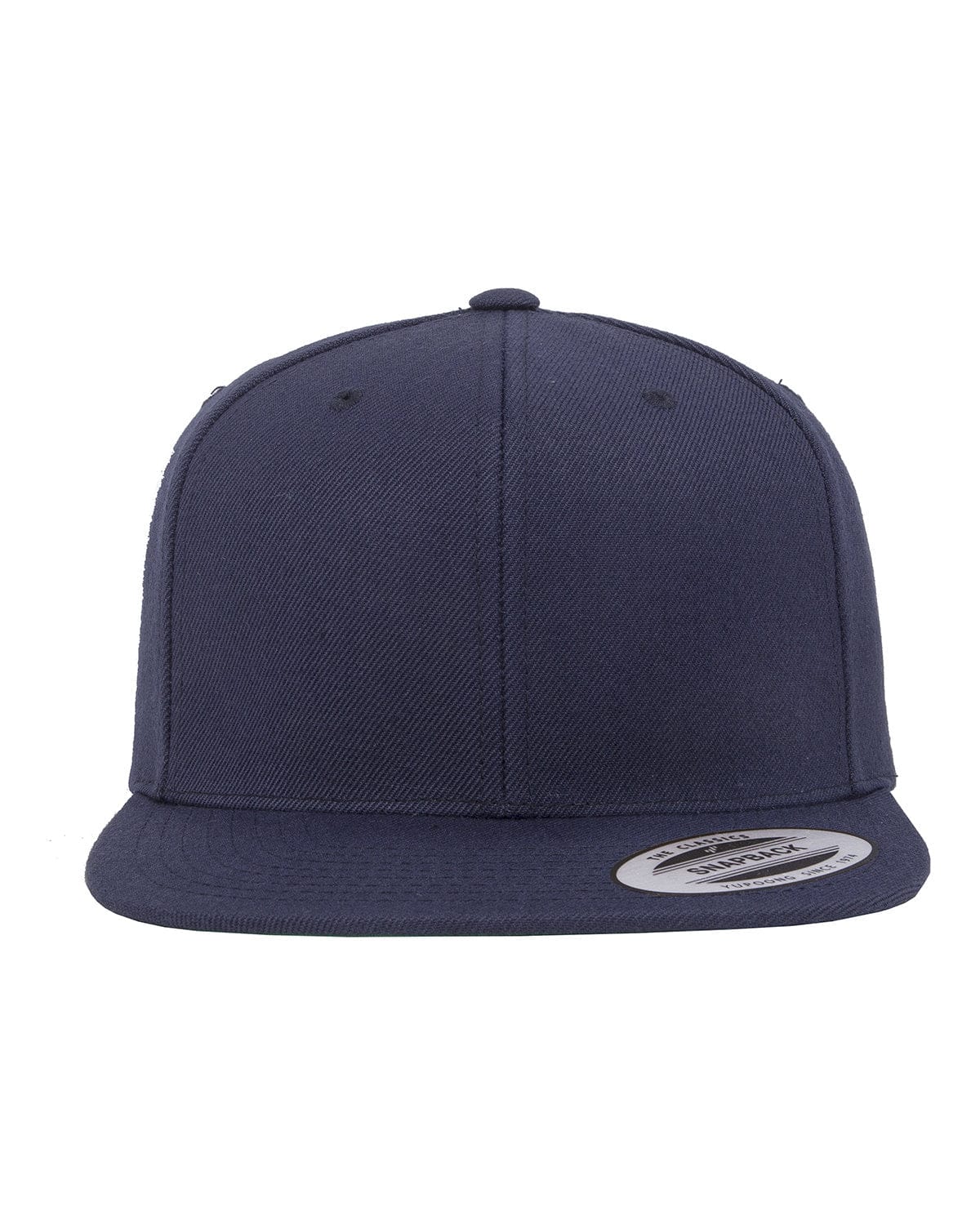 Yupoong Headwear OS / Navy Yupoong 6089 Adult 6-Panel Structured Flat Visor Classic Snapback