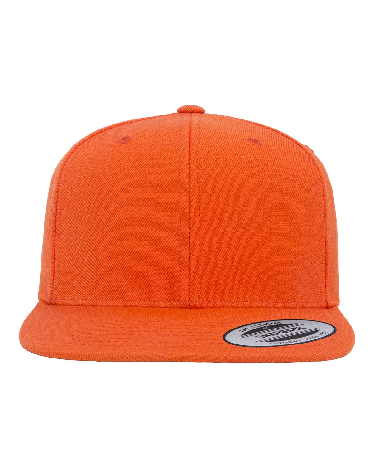 Yupoong Headwear OS / Orange Yupoong 6089 Adult 6-Panel Structured Flat Visor Classic Snapback