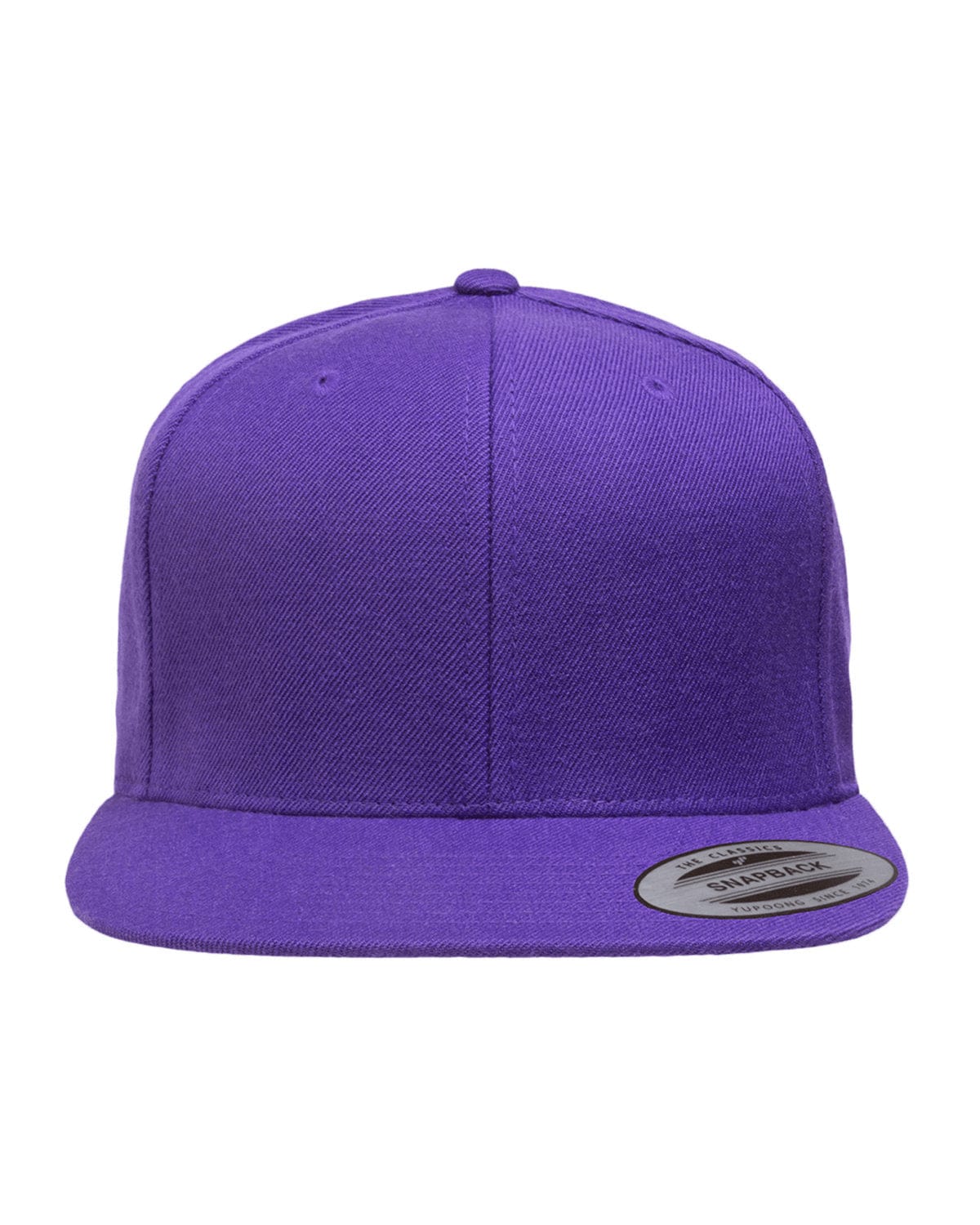 Yupoong Headwear OS / Purple Yupoong 6089 Adult 6-Panel Structured Flat Visor Classic Snapback
