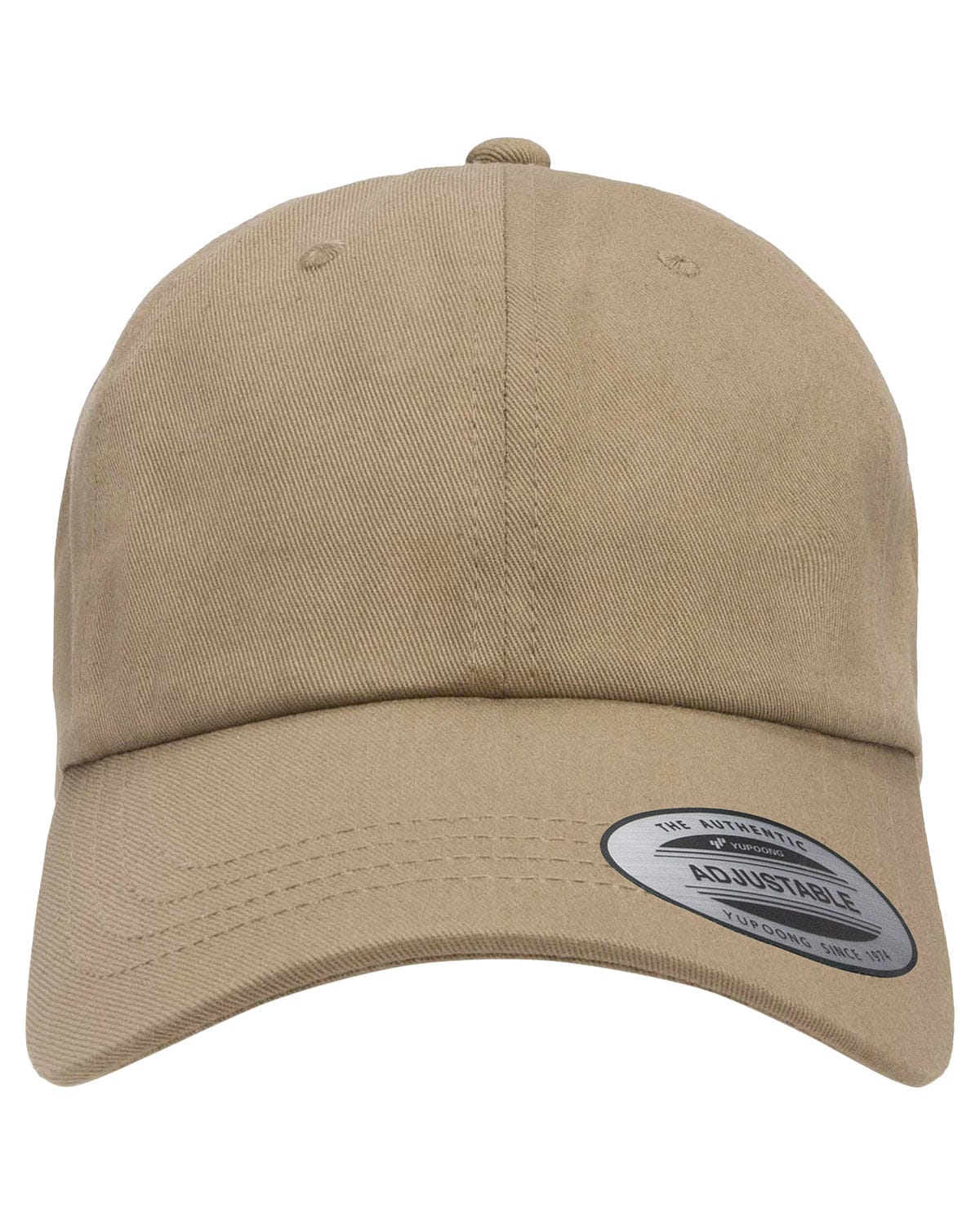 Yupoong Headwear OS / Khaki Yupoong 6245CM Adult Low-Profile Cotton Twill Dad Cap