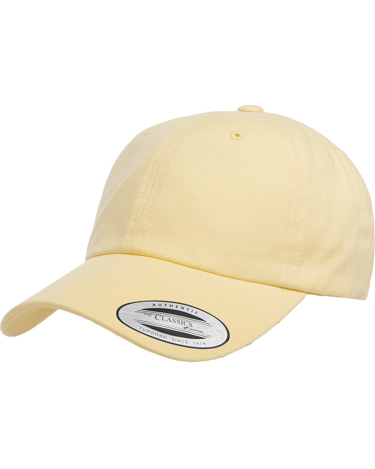 Yupoong 6245PT Adult Peached Cotton Twill Dad Cap in 