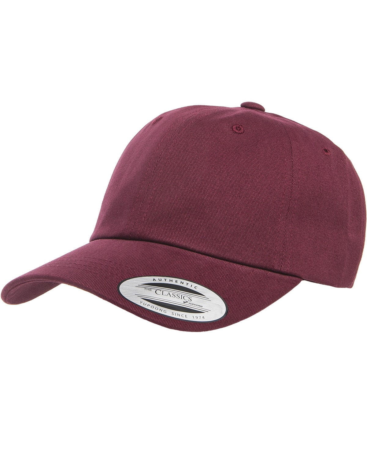 Yupoong 6245PT Adult Peached Cotton Twill Dad Cap in 