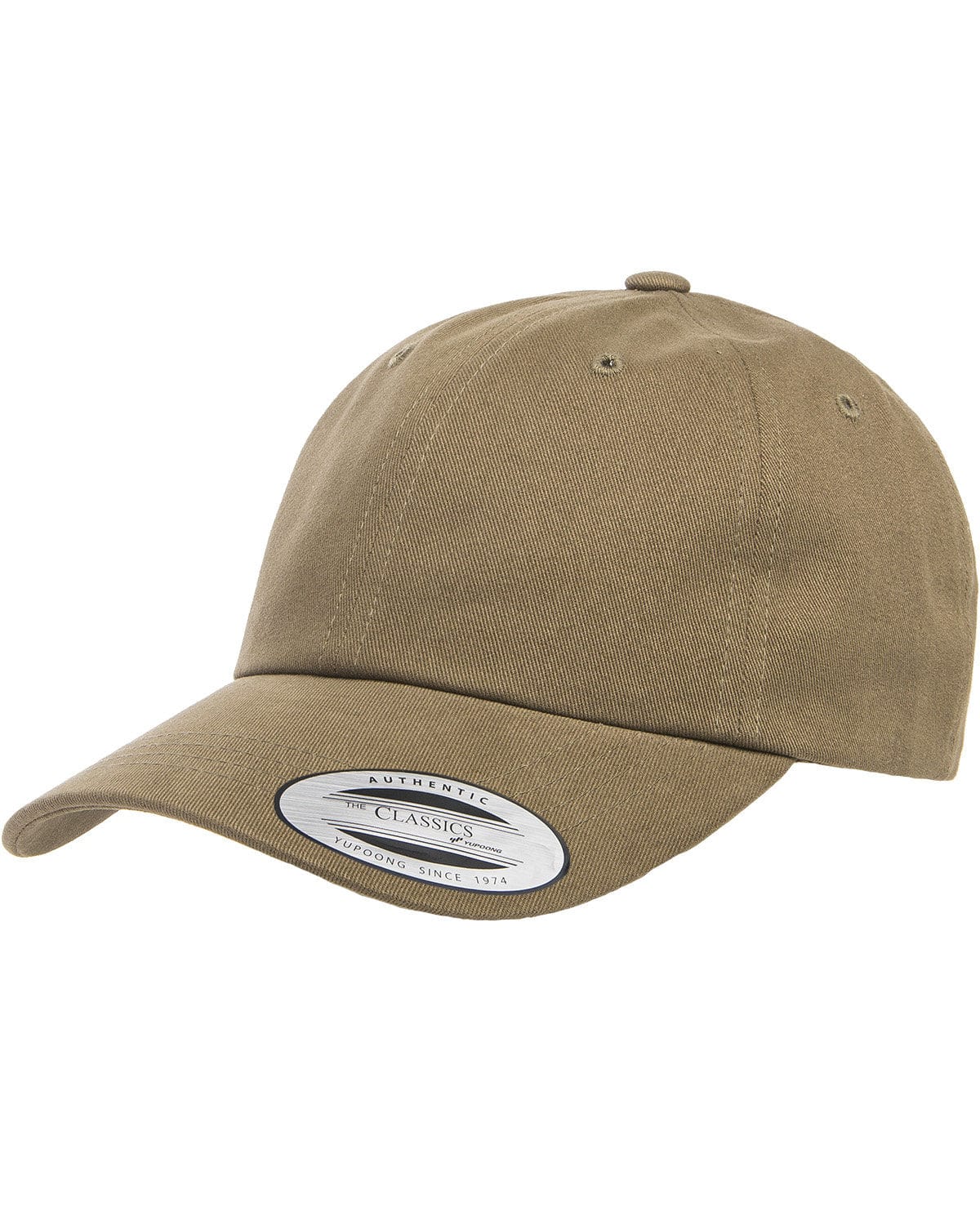 Yupoong 6245PT Adult Peached Cotton Twill Dad Cap in 