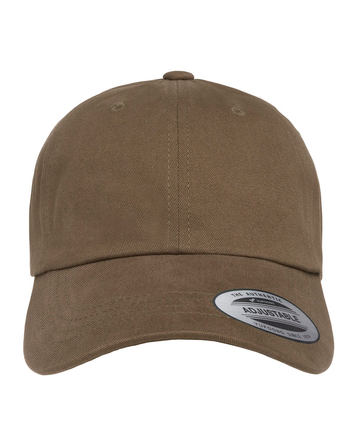 Yupoong 6245PT Adult Peached Cotton Twill Dad Cap in Light Loden