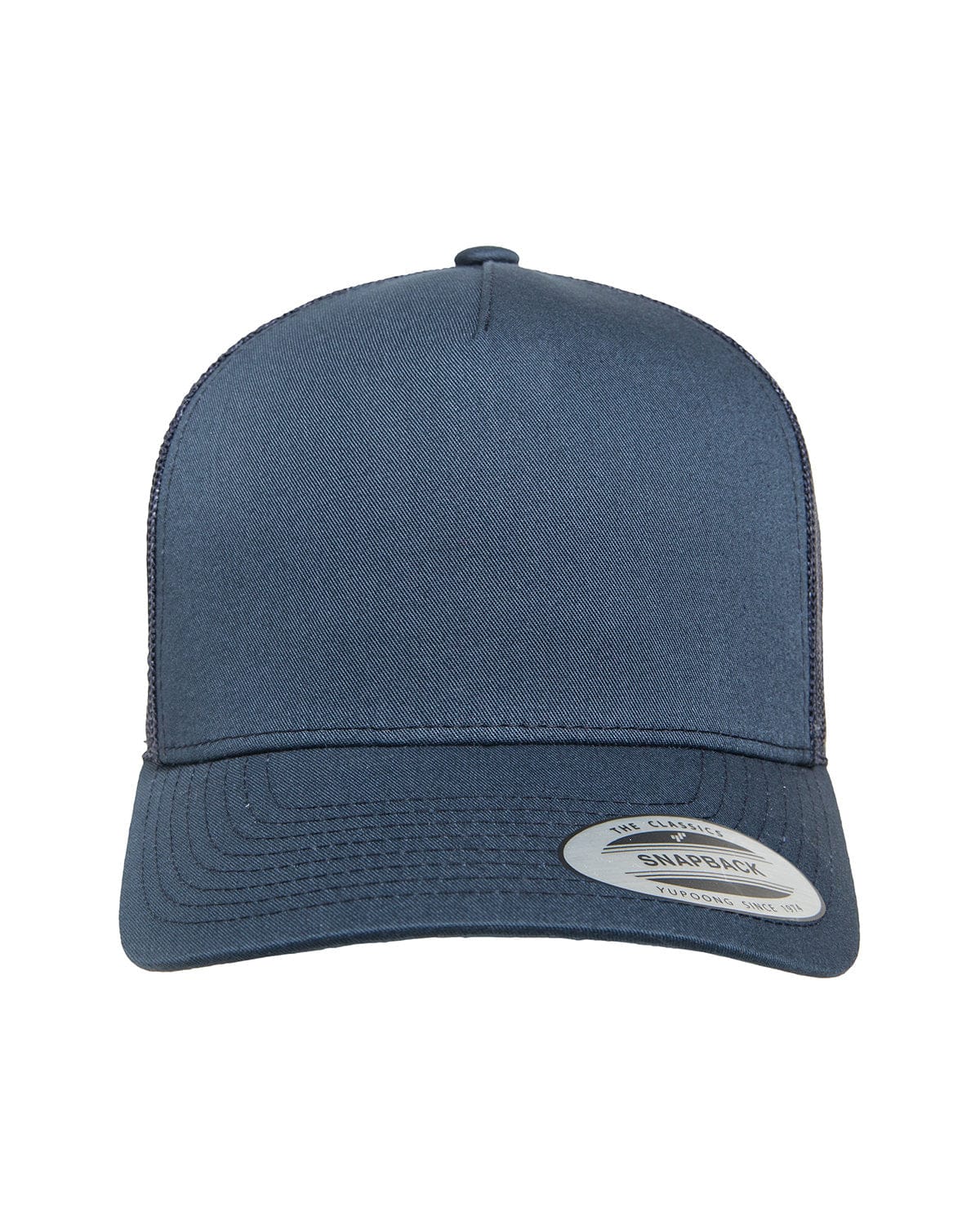 Yupoong Headwear OS / Navy Yupoong 6506 Adult 5-Panel Retro Trucker Cap