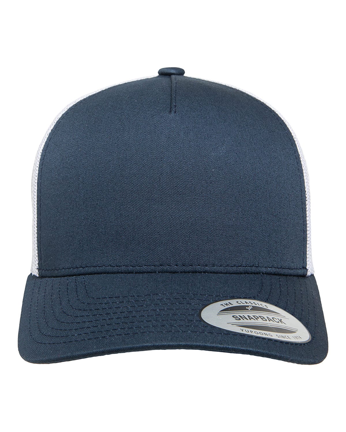 Yupoong Headwear OS / Navy/ White Yupoong 6506 Adult 5-Panel Retro Trucker Cap