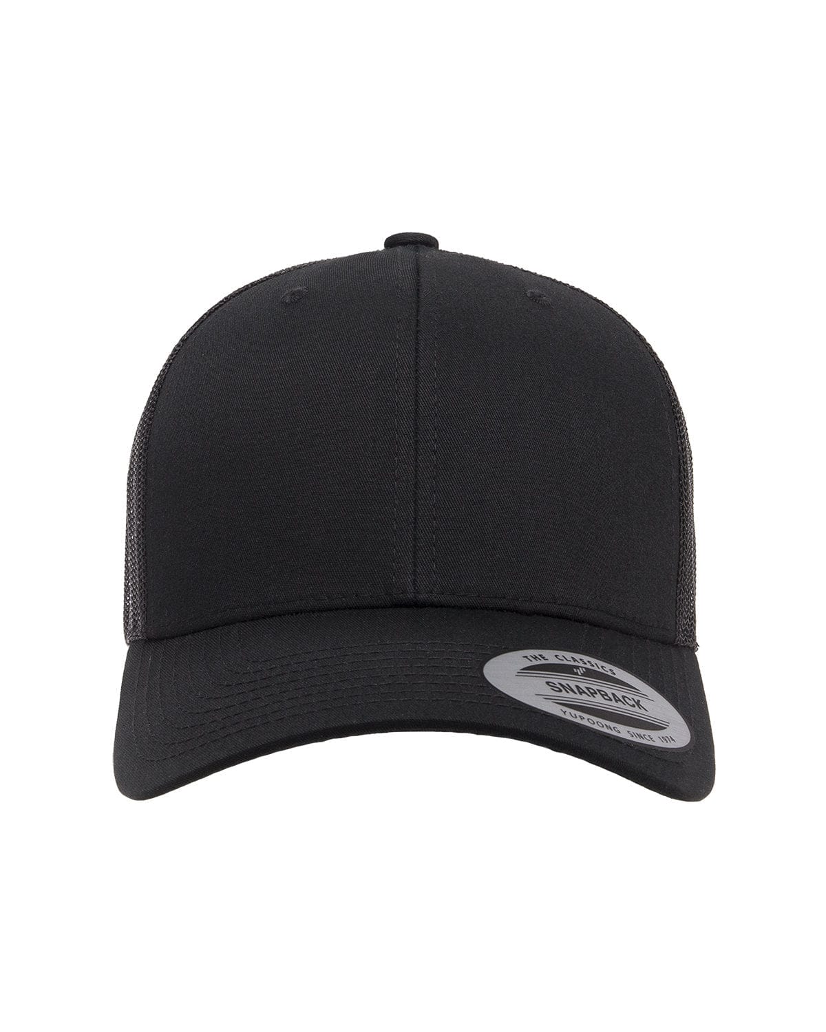 Yupoong Headwear OS / Black Yupoong 6606 Adult Retro Trucker Cap
