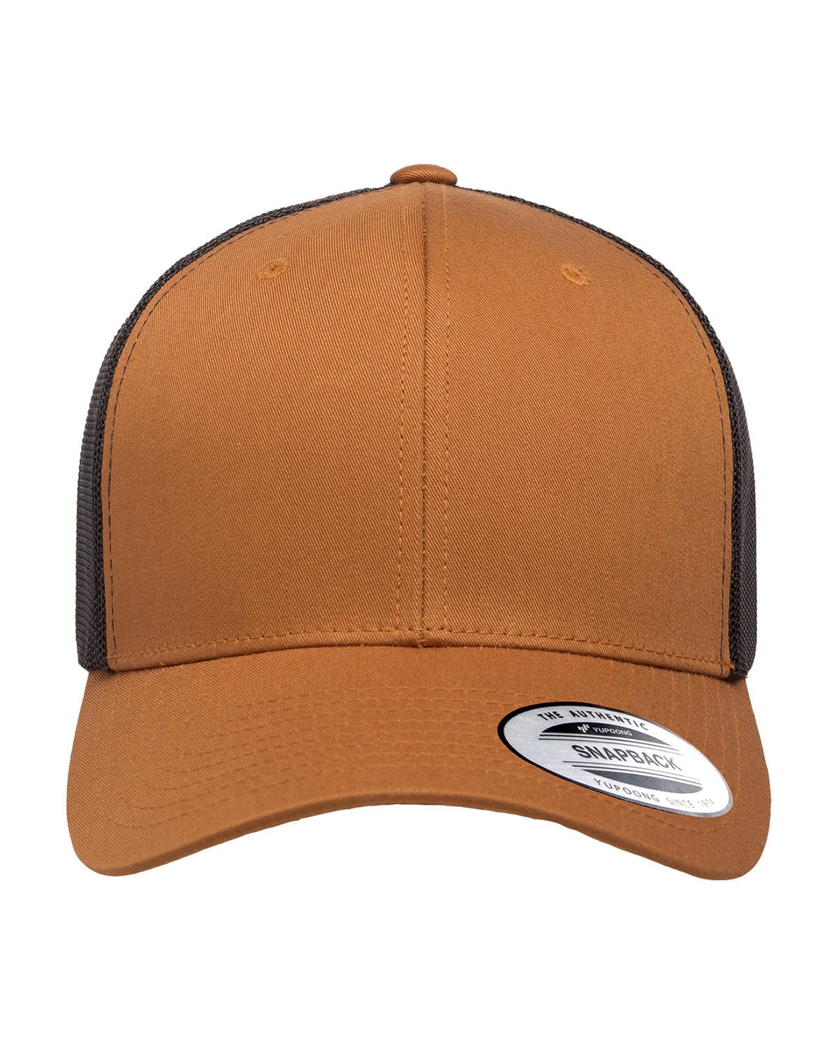 Yupoong Headwear OS / Caramel/ Black Yupoong 6606 Adult Retro Trucker Cap