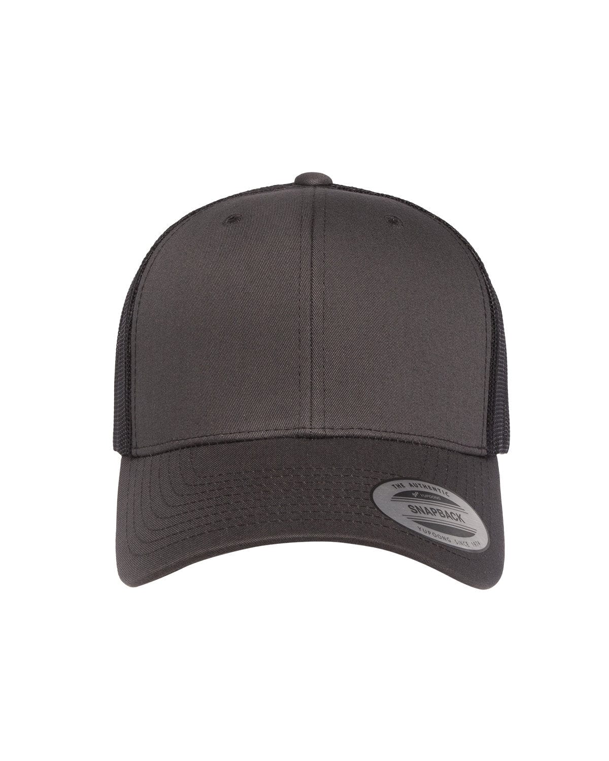 Yupoong Headwear OS / Charcoal/ Black Yupoong 6606 Adult Retro Trucker Cap