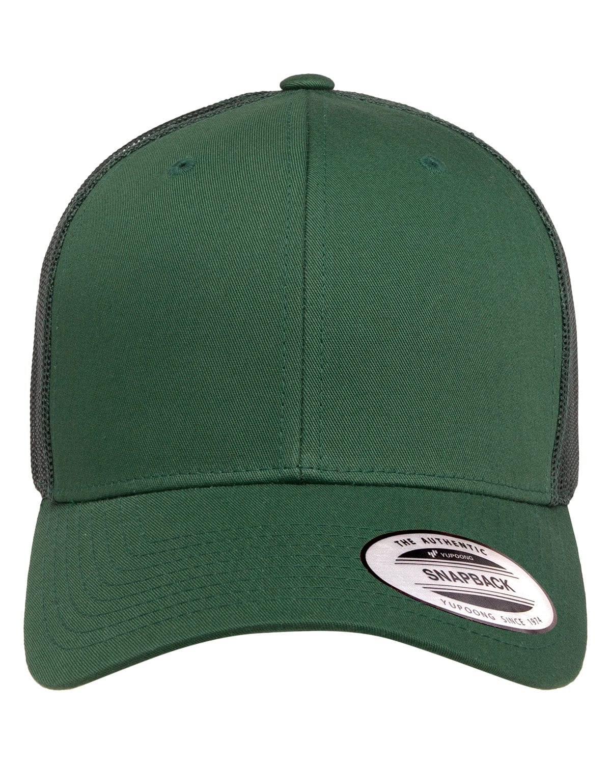 Yupoong Headwear OS / Evergreen Yupoong 6606 Adult Retro Trucker Cap