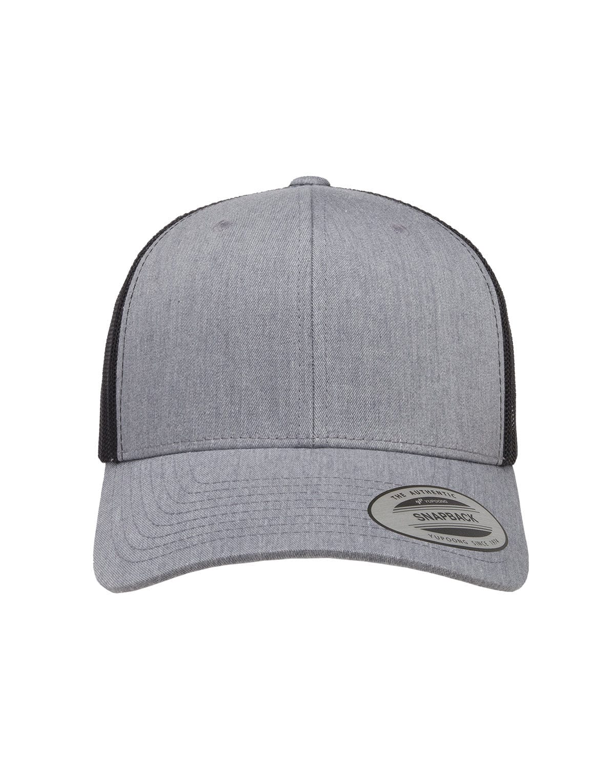 Yupoong Headwear OS / Heather/ Black Yupoong 6606 Adult Retro Trucker Cap
