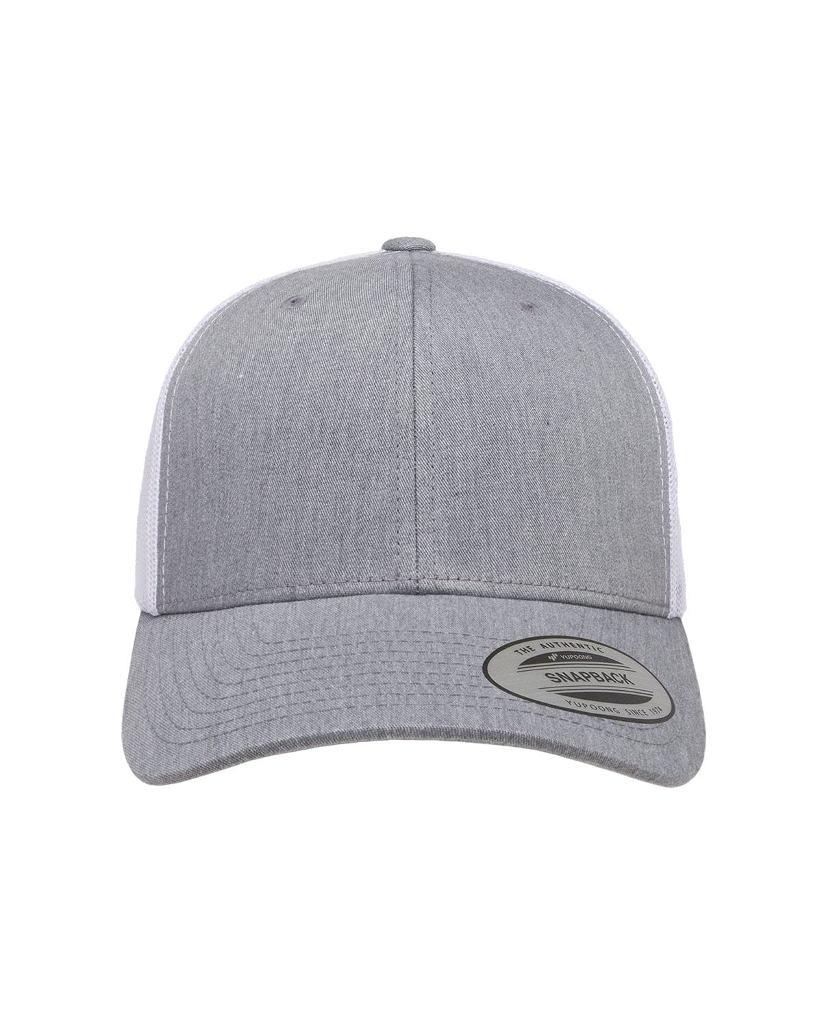 Yupoong Headwear OS / Heather/ White Yupoong 6606 Adult Retro Trucker Cap