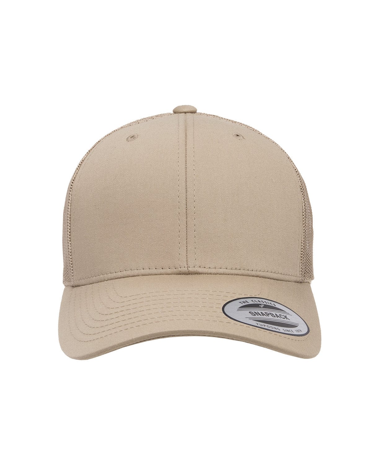 Yupoong Headwear OS / Khaki Yupoong 6606 Adult Retro Trucker Cap