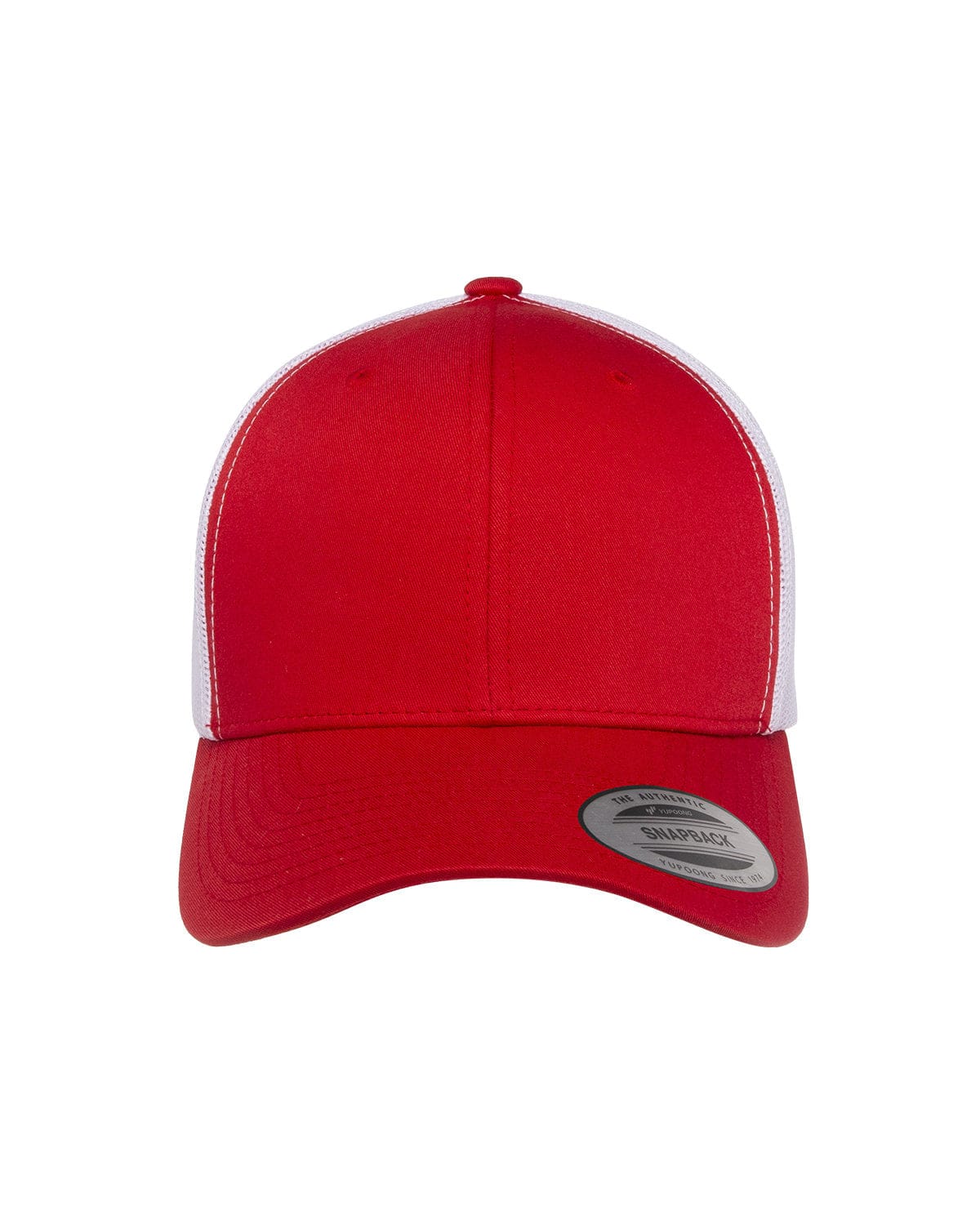 Yupoong Headwear OS / Red/ White Yupoong 6606 Adult Retro Trucker Cap