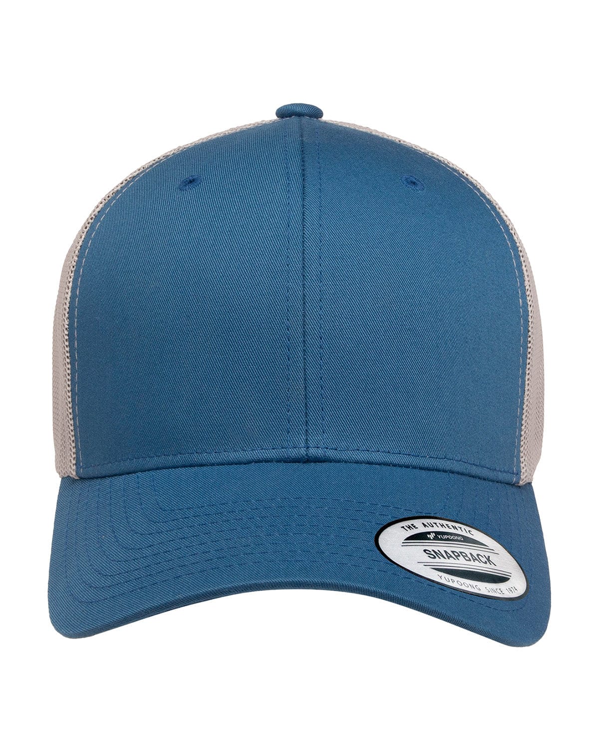 Yupoong Headwear OS / Steel Blue/ Slvr Yupoong 6606 Adult Retro Trucker Cap