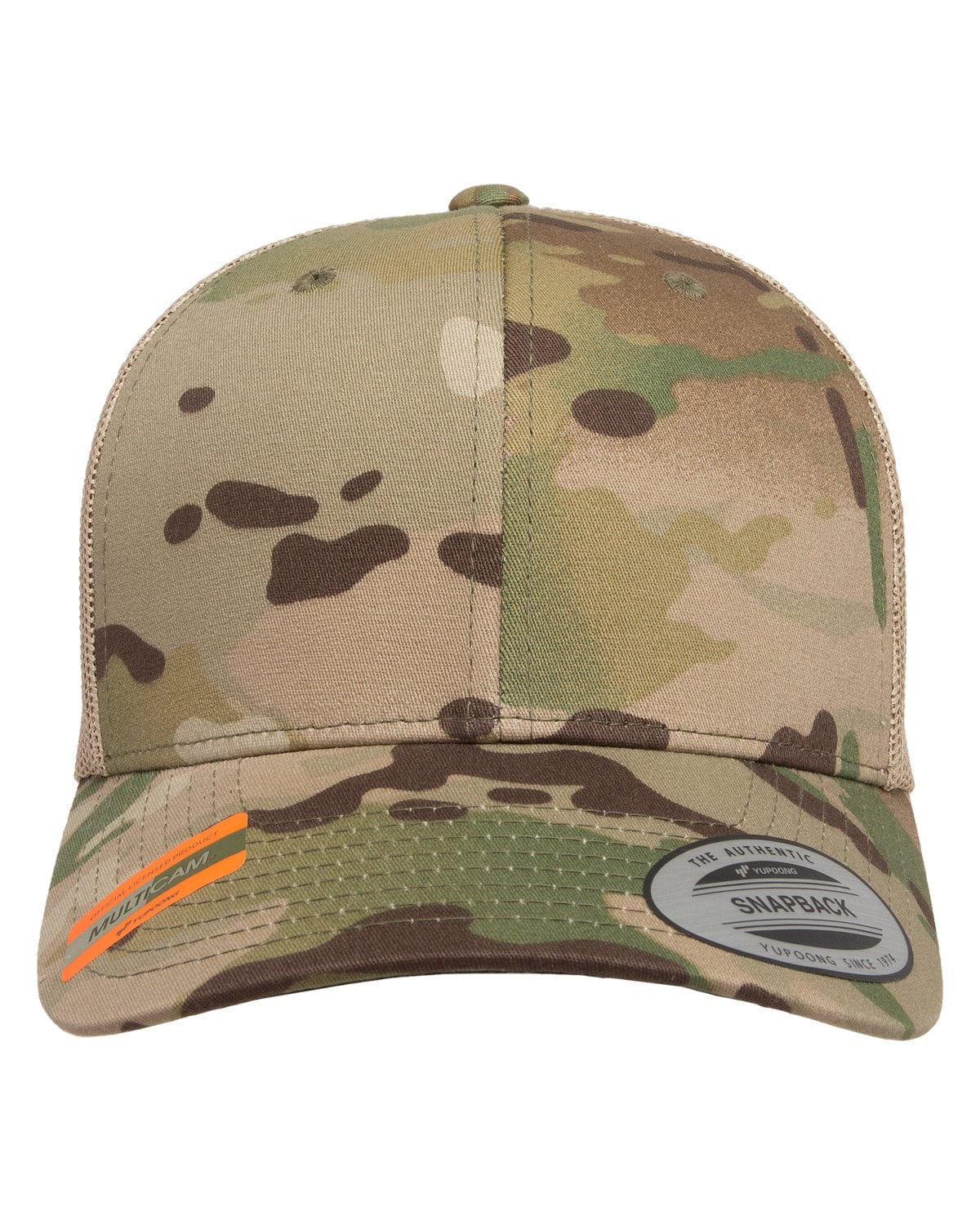 Yupoong 6606MC YP Classics Retro Trucker Multicam Snapback in 