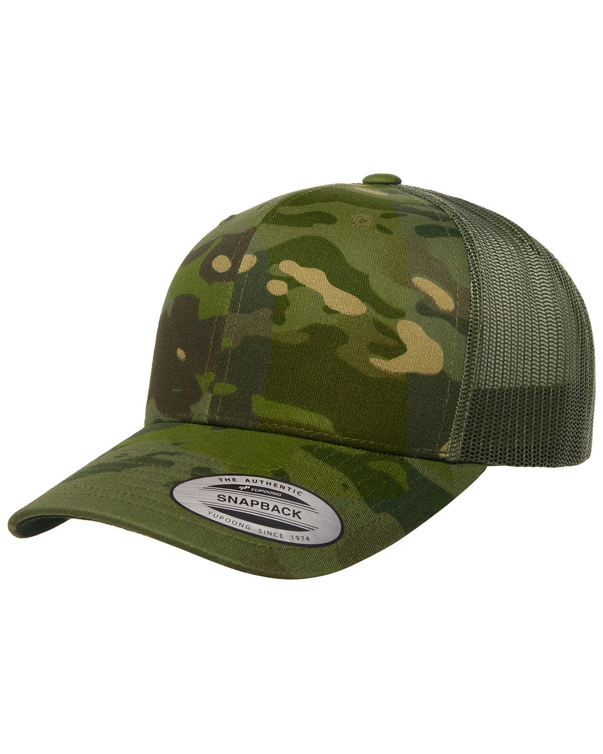 Yupoong 6606MC YP Classics Retro Trucker Multicam Snapback in 