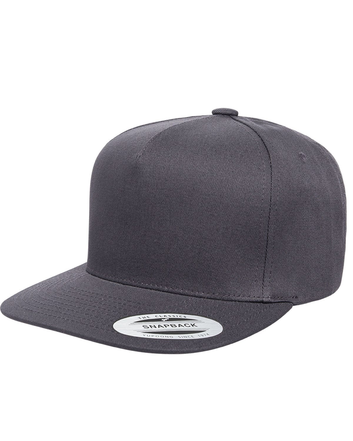 Yupoong Y6007 Adult 5-Panel Cotton Twill Snapback Cap in 