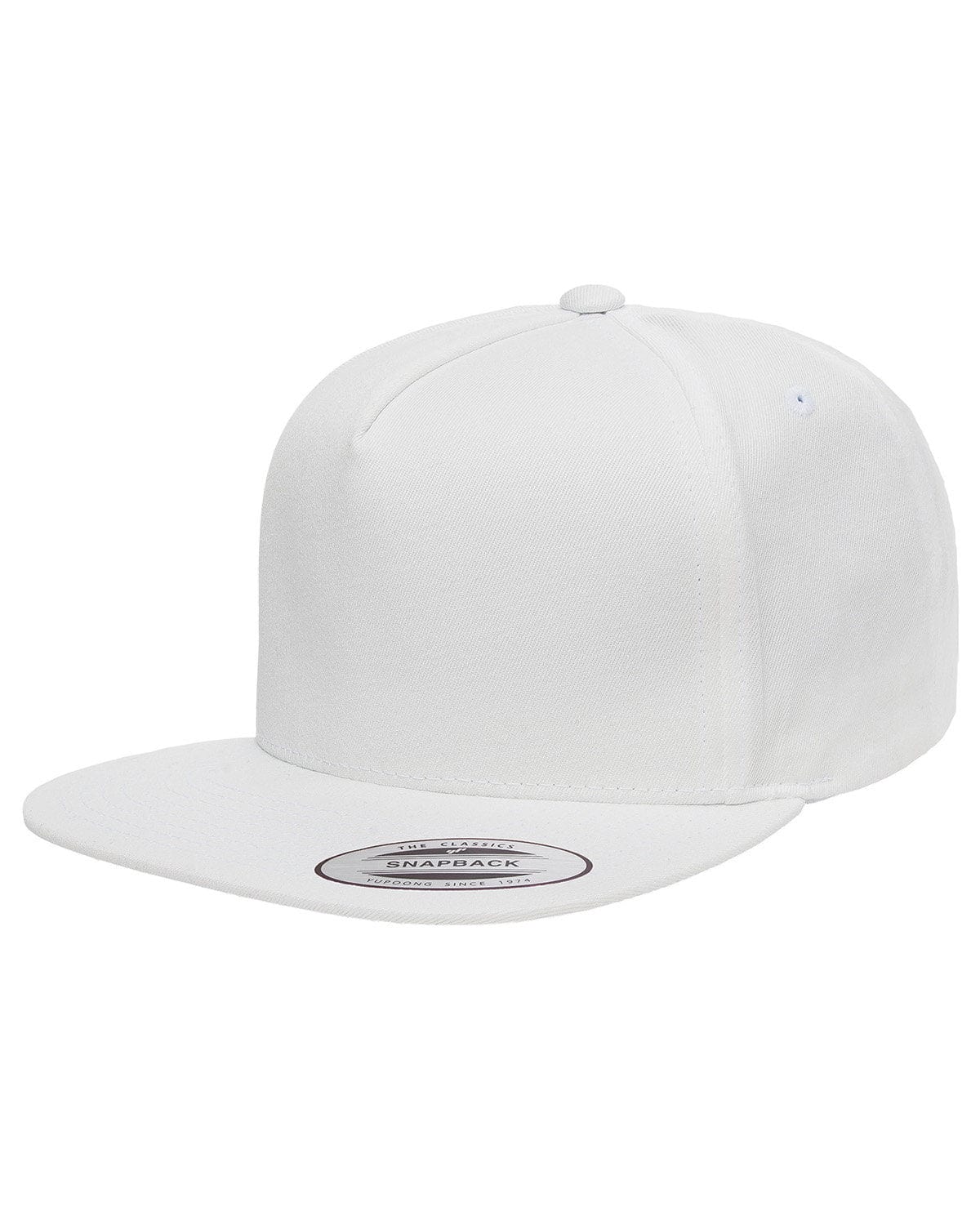Yupoong Y6007 Adult 5-Panel Cotton Twill Snapback Cap in 
