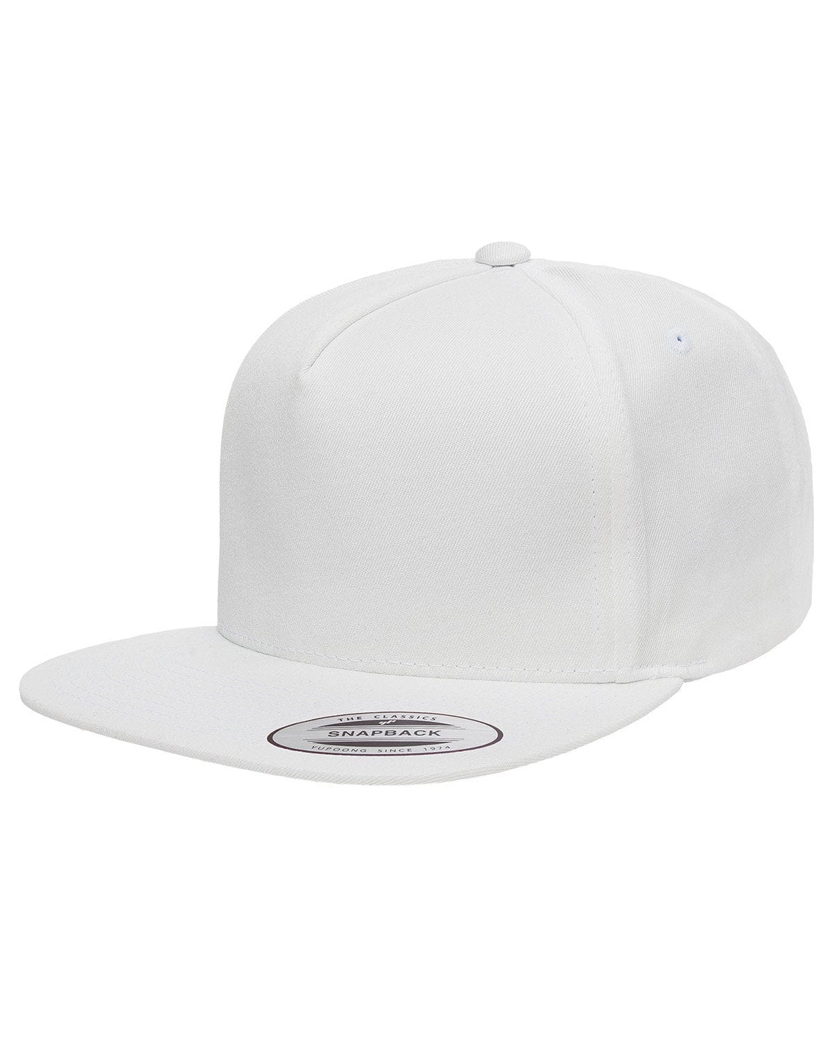 Yupoong Y6007: Adult 5-Panel Cotton Twill Snapback Cap