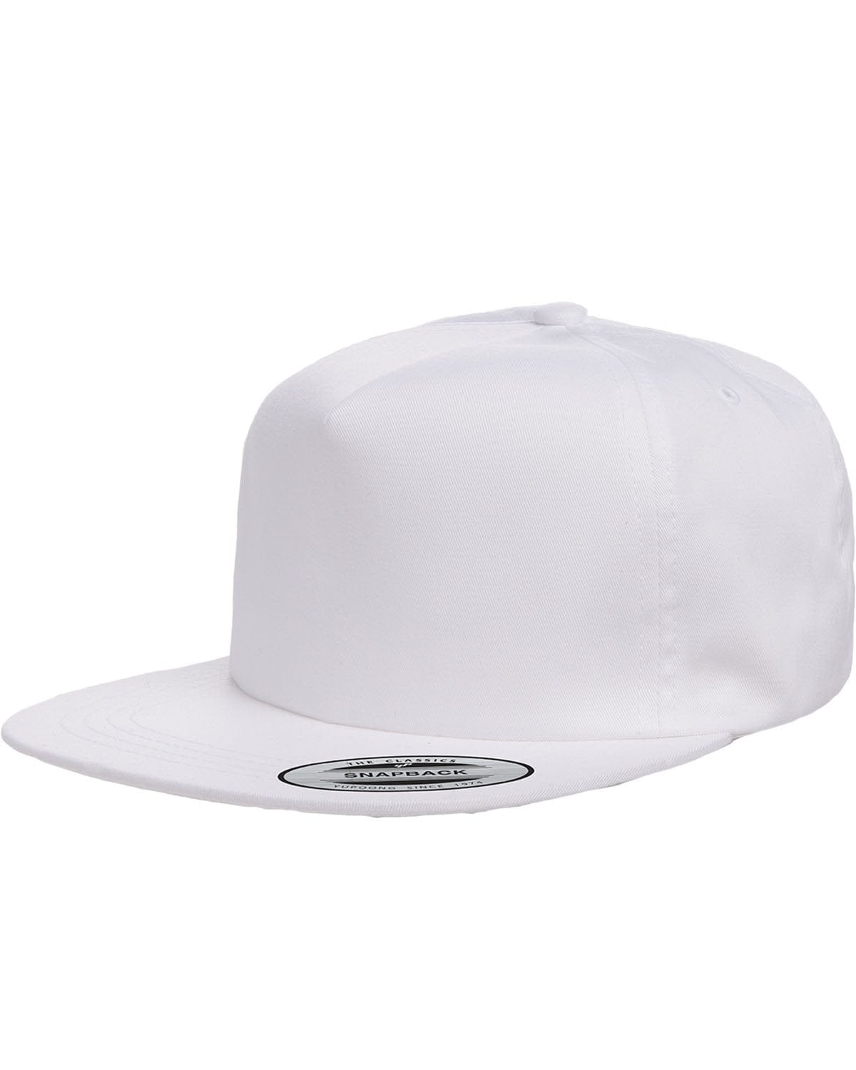 Yupoong Y6502 Adult Unstructured 5-Panel Snapback Cap in 