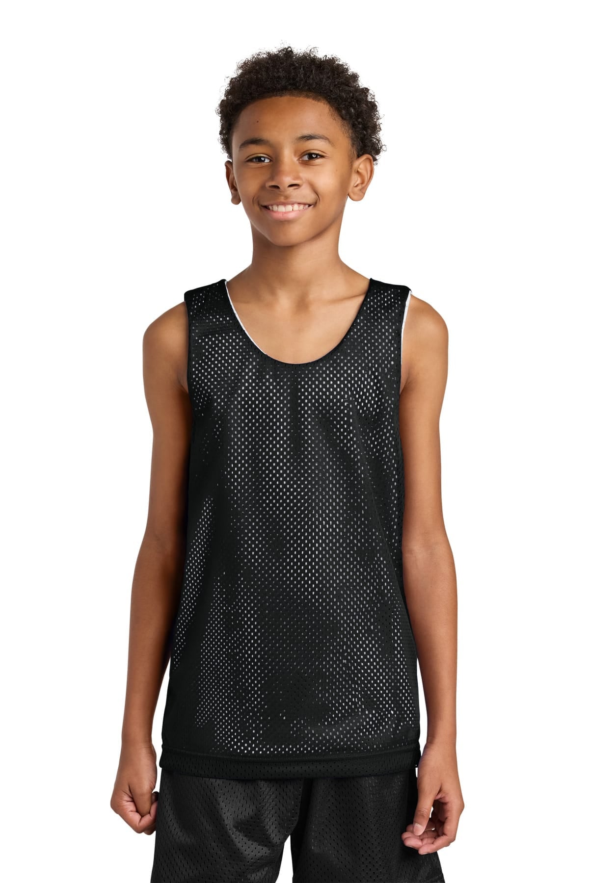 A4 A4N2206 XS / Black/ White A4 Sprint Youth Reversible Mesh Tank A4N2206