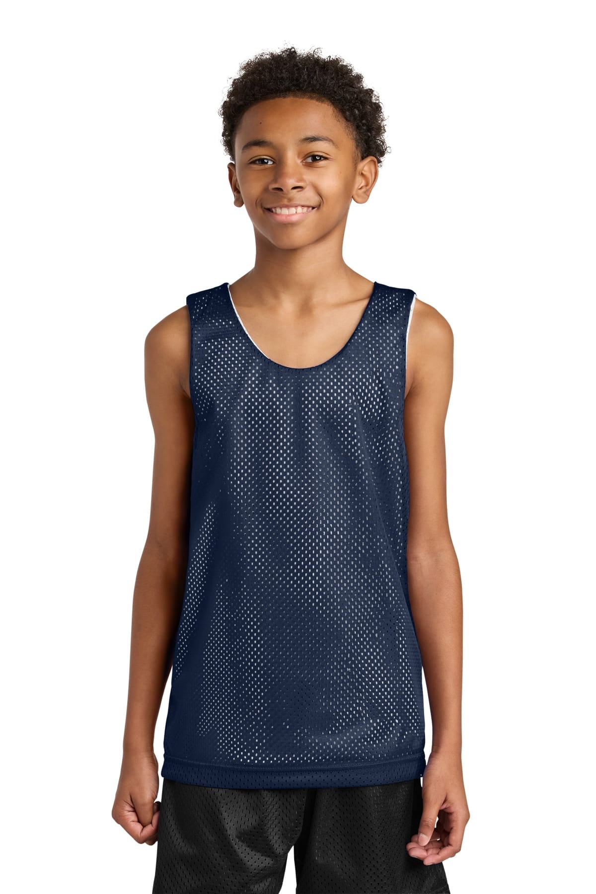 A4 A4N2206 XS / Navy/ White A4 Sprint Youth Reversible Mesh Tank A4N2206