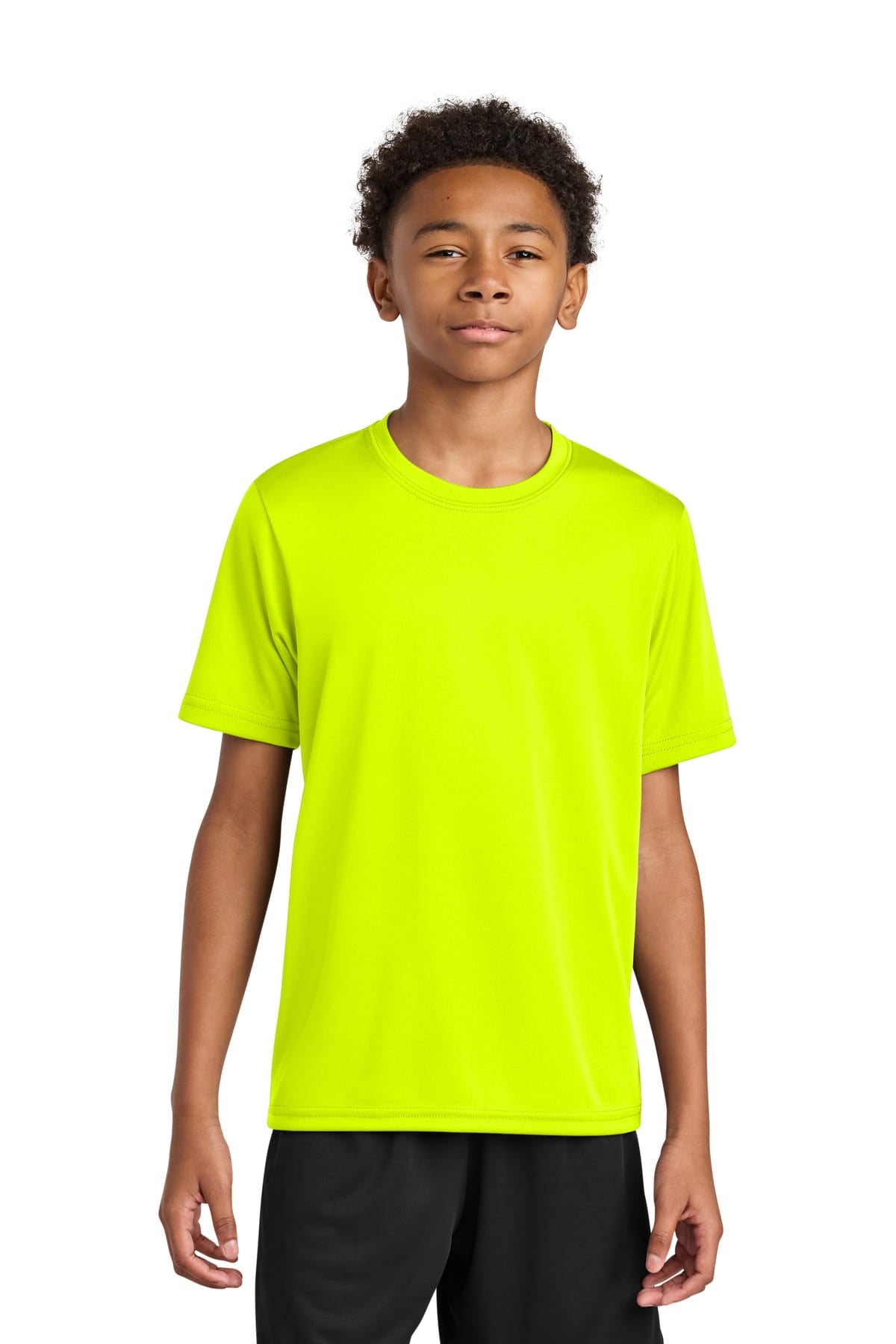 A4 A4NB3142 XS / Safety Yellow A4 Youth Cooling Performance Short Sleeve Tee A4NB3142