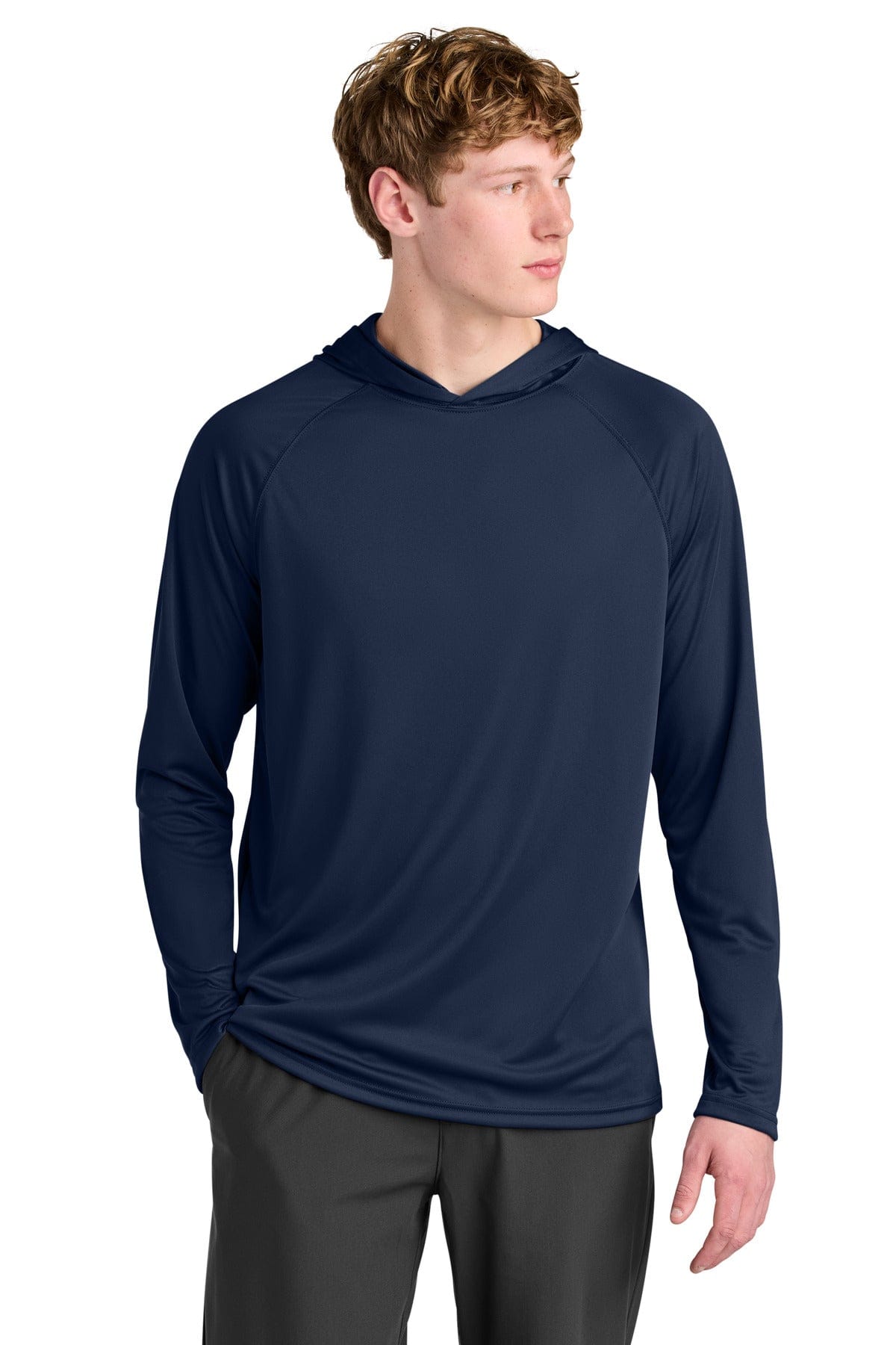 A4 T-Shirts L / Navy A4 Cooling Performance Long Sleeve Hooded Tee A4N3409