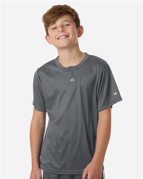 Alleson Athletic 4105 2930-Youth B-Core Placket Jersey
